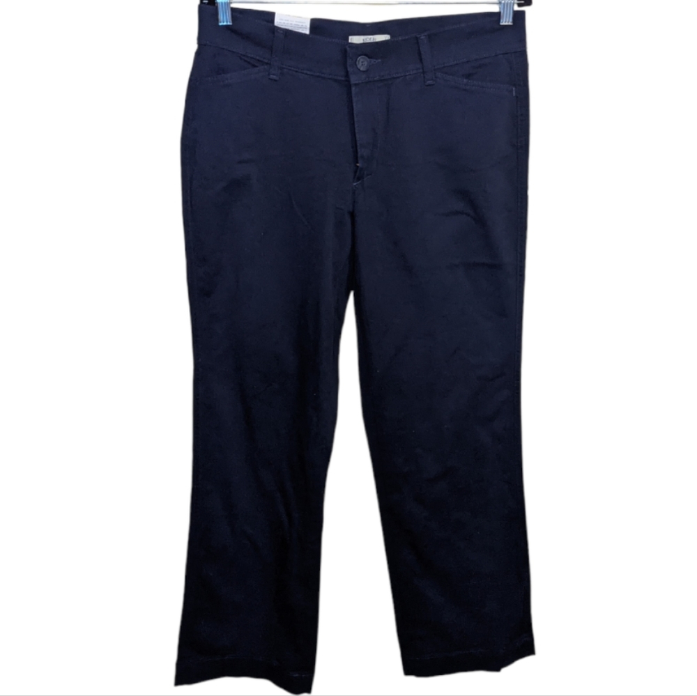 NWT Riders by Lee Straight Leg Slimming Navy Petite Pants